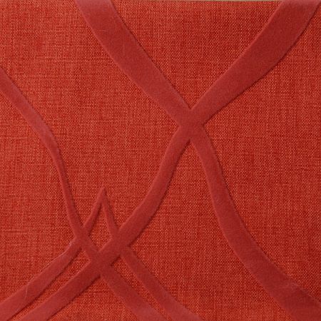 Linonovo Geometric red semišový flock