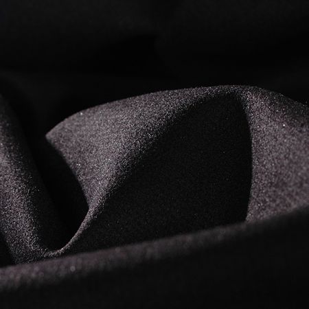 Silnější hřejivý úplet s drobným vlasem černý