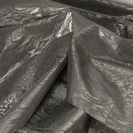 Organza tisk hadí vzor 