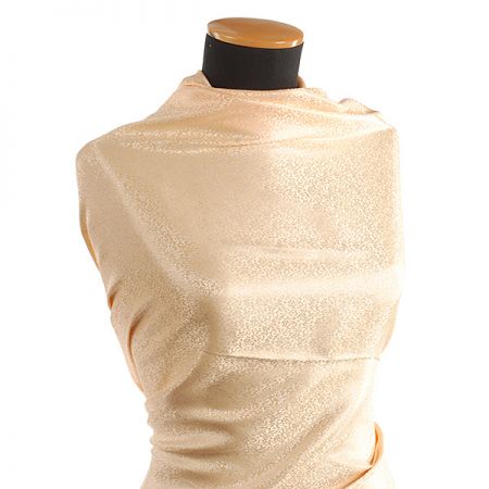 Žakárová látka jemná oranžová