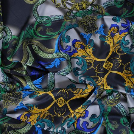 Hedvábný satén kolekce rok hada