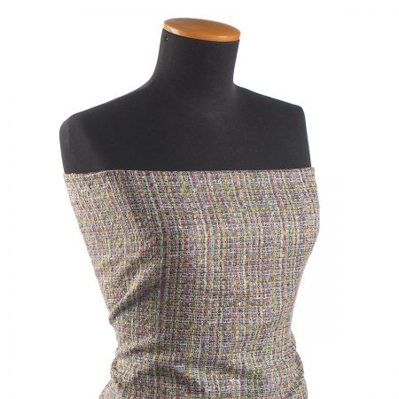 Imitace ručně tkané látky melír zelená