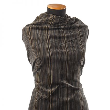 Manšestr pružný proužky temně modré