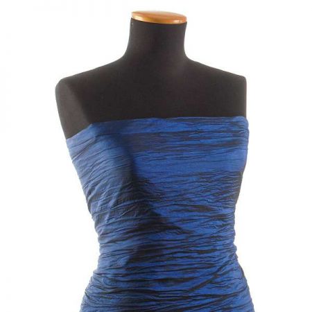 Taft kreš plastický šanžán modrofialovo-černý