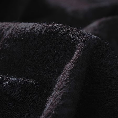 Efektní žakárová látka květinový motiv černá/šedá