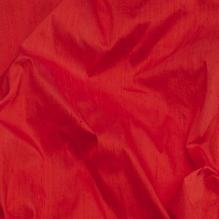 Šantung jednobarevný červený