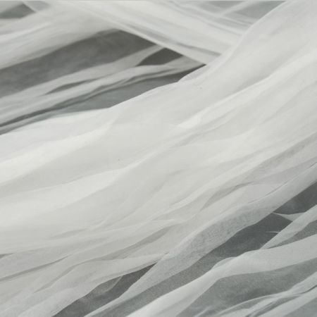 Organza plize slonová kost
