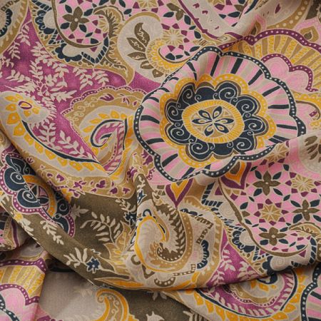 Šifon vzor fantazie květů