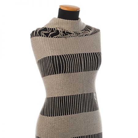 Efektní pletenina síť béžová