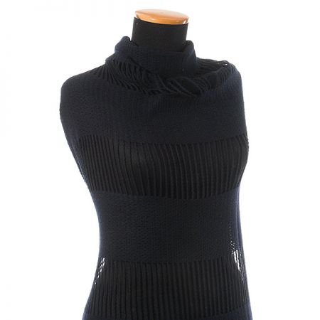 Efektní pletenina síť tmavě modrá