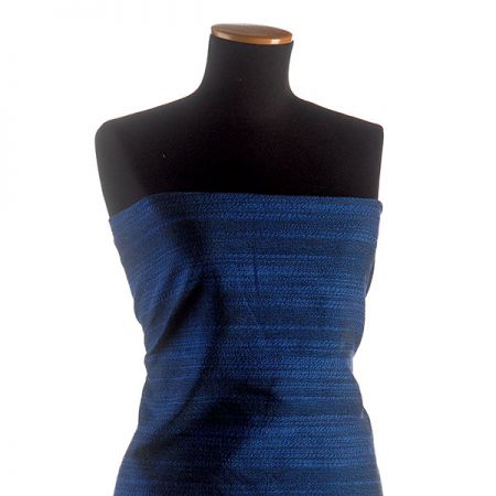 Kostýmová látka Art Fabrics imitace lnu modrá