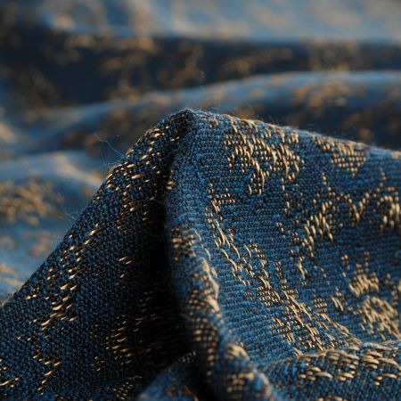 Replika historické látka Art Fabrics Rozálie petrolej