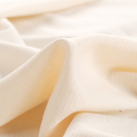 Bavlněná látka Art Fabrics proužky smetanové barva