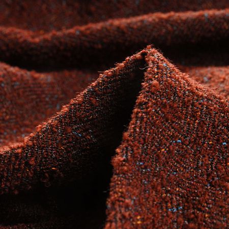 Kostýmová látka Art Fabrics rybí kost rezavohnědá