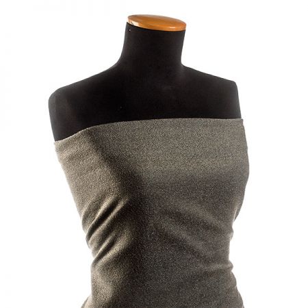 Kostýmová látka Art Fabrics rybí kost zelenošedá