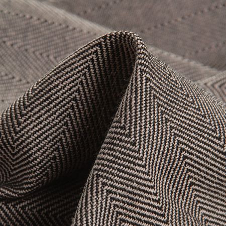 Kostýmová látka Art Fabrics rybí kost starorůžová