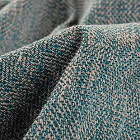 Kostýmová látka Art Fabrics rybí kost zelenošedý melír