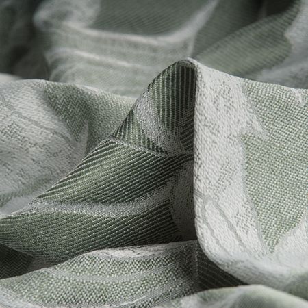 Žakárová tkanina Art Fabrics Karin květy zelené