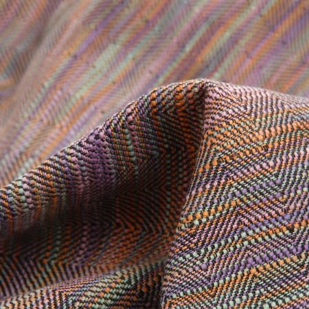 Kostýmová látka Art Fabrics melír vzor rybí kost