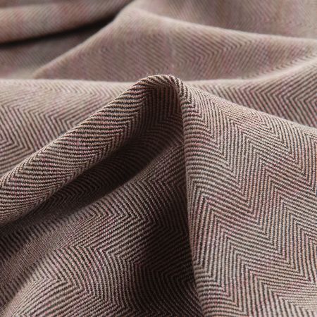 Kostýmová látka Art Fabrics rybí kost růžový melír