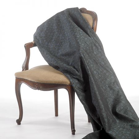 Replika historické látky Art Fabrics Rozálie šedomodrá