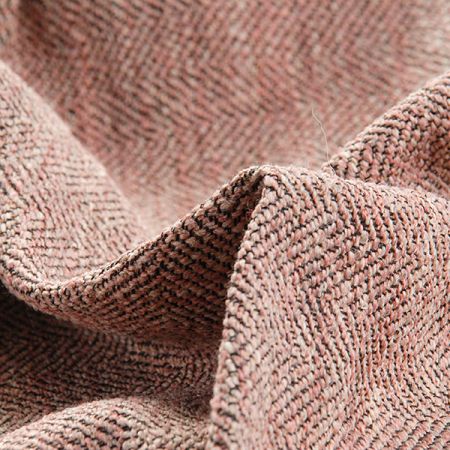 Kostýmová látka vzor rybí kost Art Fabrics růžový mel.