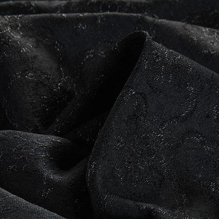Replika historické látky Art Fabrics Girlandy černá