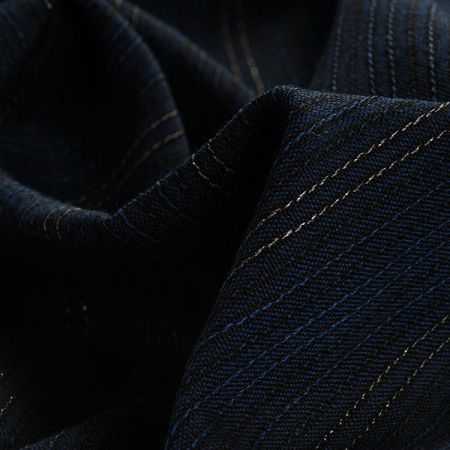 Kostýmová látka Art Fabrics zlaté proužky