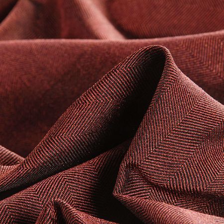 Kostýmová látka Art Fabrics rybí kost vínová