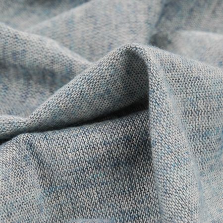 Kostýmová látka vlna směs Art Fabrics modrý melír