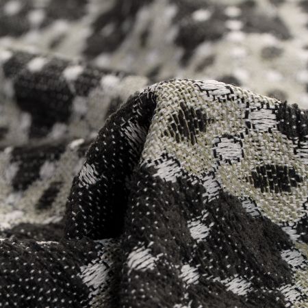 Žakárová látka Art Fabrics Brusel šedozelená