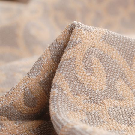 Žakárová látka Art Fabrics Verona šedohnědá