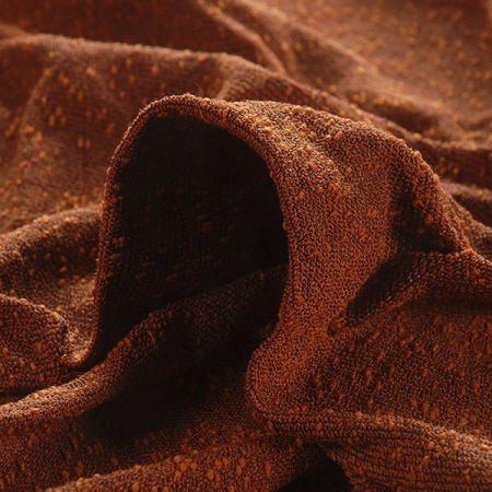 Kostýmová látka Art Fabrics nopky rezavohnědá