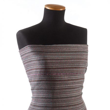 Kostýmová látka chanel Art Fabrics šedá zelená