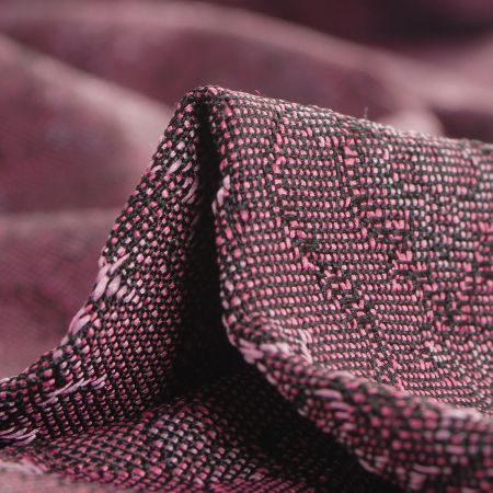 Žakárová tkanina Art Fabrics Elvíra růžovočerná