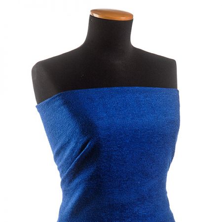 Kostýmová látka Art Fabrics rybí kost modrá