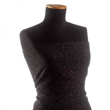 Kostýmová látka Art Fabrics černobarevný melír