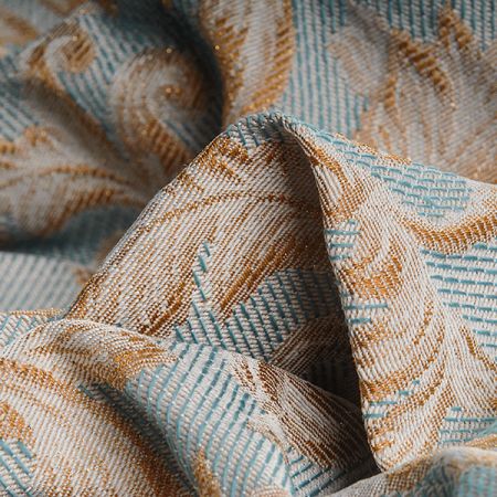 Replika historické látky Art Fabrics Baroko zlatá mint