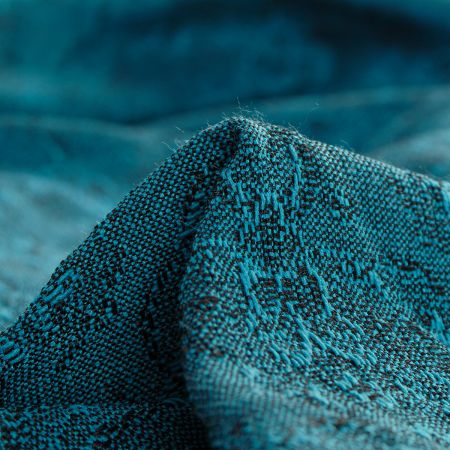 Replika historické látky Art Fabrics Girlandy tyrkysová