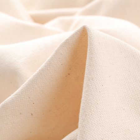 Bavlněná látka ryps  MarLen smetanový nebarveno