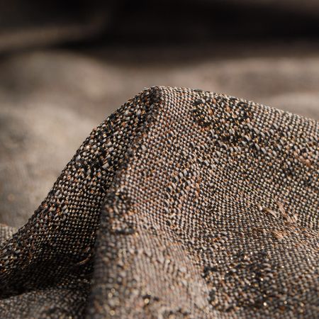 Replika historické látky Art Fabrics Medailon sv.hnědý/zlatý