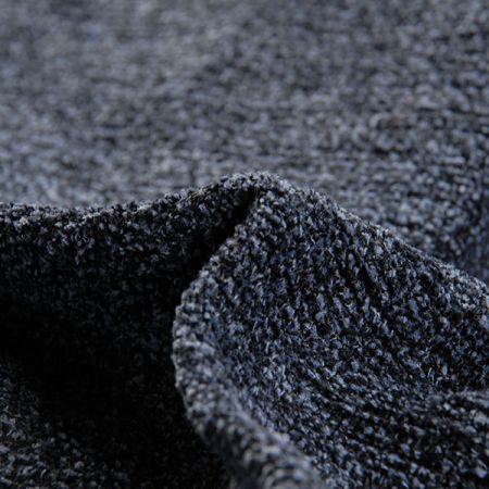 Žinylková látka design Art Fabrics šedočerný melír