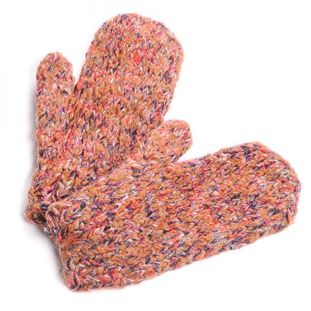 Pletené rukavice MarLen lososové