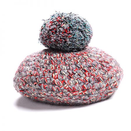 Pletená čepice baret