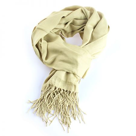 Šála směs kašmír/hedvábí žlutozelené barvy II.jakost