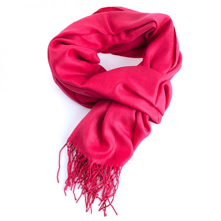Šála směs kašmír/hedvábí fuchsiová