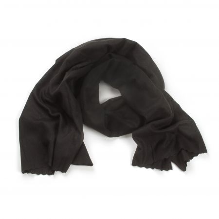 Šála směs viskoza/vlna/kašmír  černá