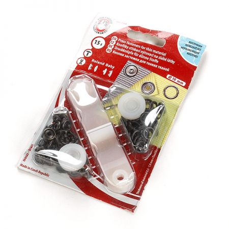 Druky ROLAND BABY Black Nikl Ø 10mm bal 15 ks