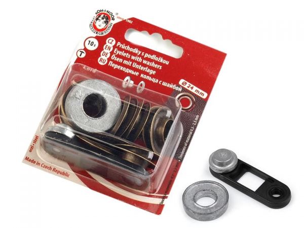 Průchodky 12x5x24 Ø24mm staromosaz