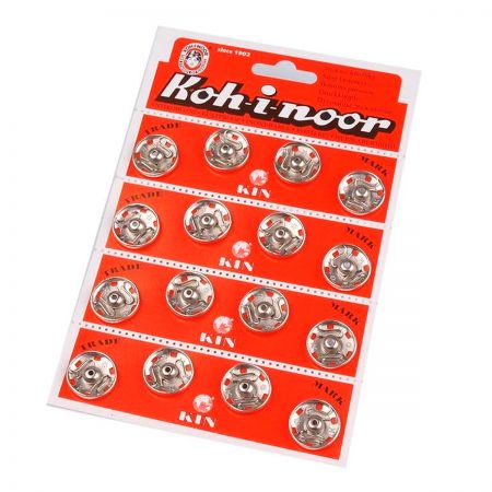 Patenty kovové velikost č.8 20,9/20,9 mm nikl